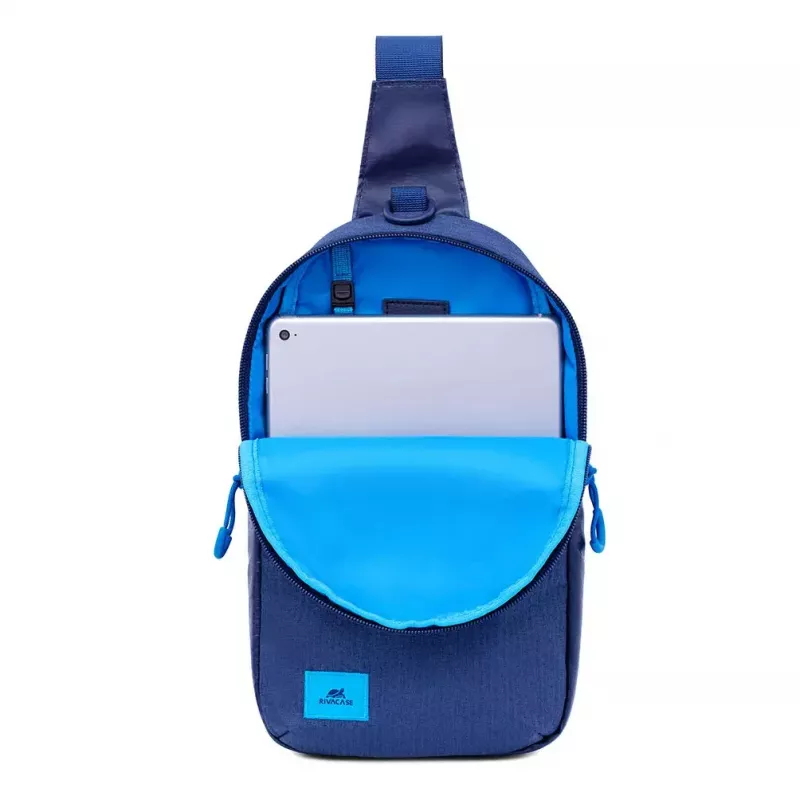 Borsa a tracolla Rivacase Dijon 25,6 cm (10,1 pollici) blu maniglia cinghia a spalla