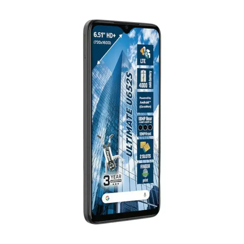 Smartphone Energizer U652SEU, display 6,51 pollici, 64 GB di memoria, nero