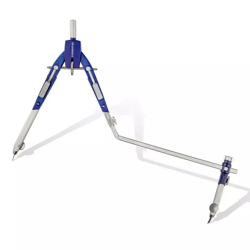Staedtler Mars Comfort 552 02 Compasso a regolazione rapida con prolunga, blu