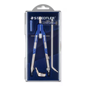 Staedtler Mars Comfort 552 02 compasso a regolazione rapida con asta di prolunga, blu