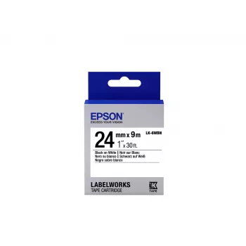 Cartuccia etichetta Epson Standard LK-6WBN nero/bianco 24mm (9m)