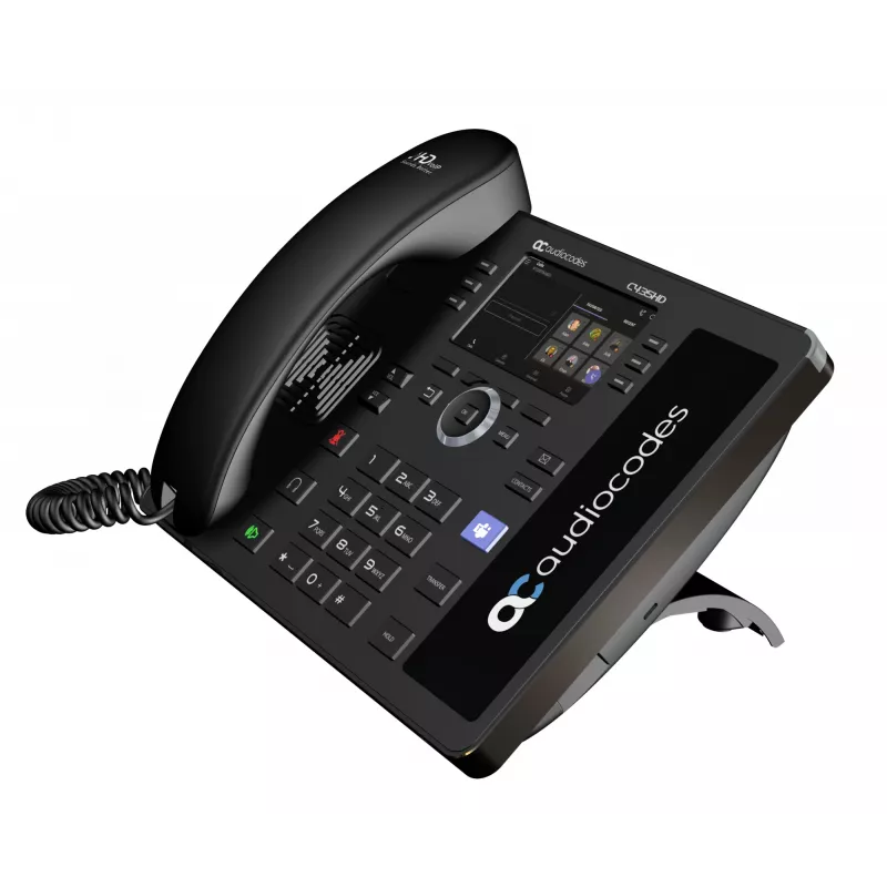 AudioCodes Teams C435HD-R telefono IP PoE GbE nero, telefono IP, nero, cornetta con filo, Android, SIP info, tasti