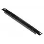 Pannello per gestione cavi EQUIP EZMB-10-B, metallo, nero, accessorio 1HE