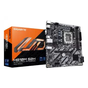 GIGABYTE H810M S2H scheda madre - CPU Intel Core Ultra (Serie 2), VRM 4+1+2 fasi, fino a 6400MHz DDR5, 1xPCIe 4.0 M.2, 1GbE LAN, USB 3.2 Gen 1
