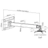 Techly ICA-PM 21 supporto proiettore a parete nero