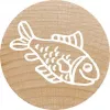Timbro Colop 165224 rotondo gomma legno 3 cm