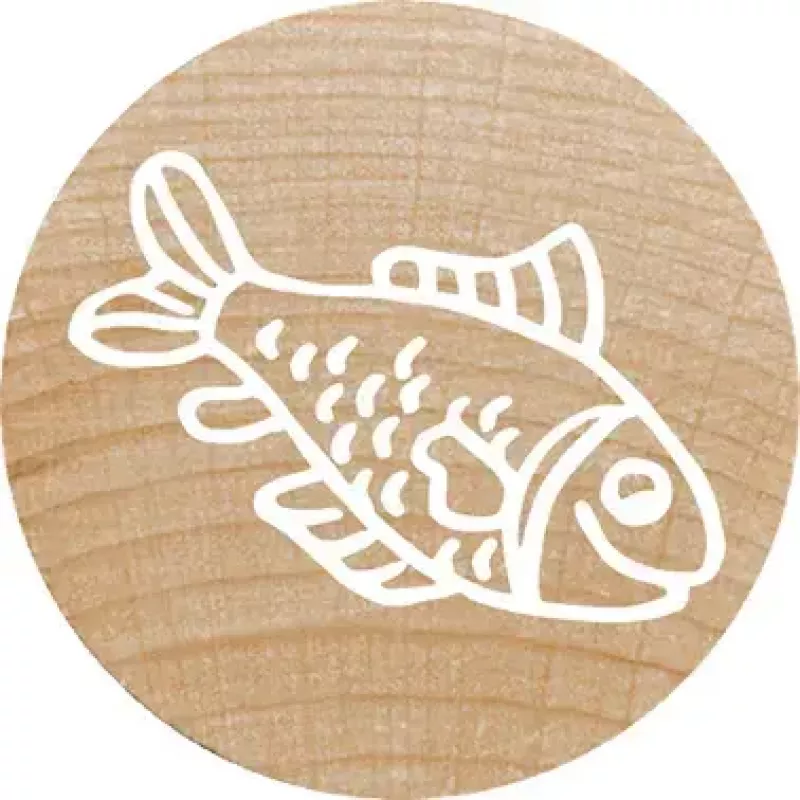 Timbro Colop 165224 rotondo gomma legno 3 cm