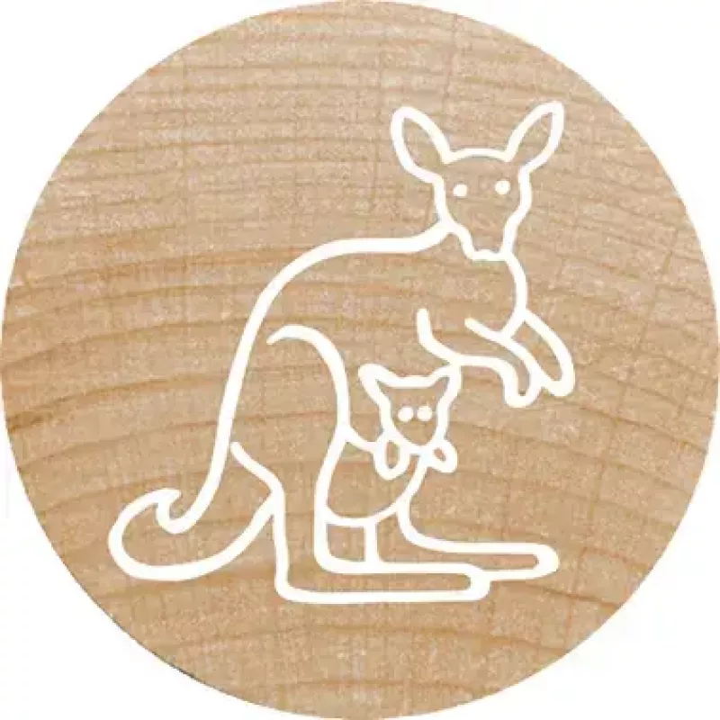 Timbro Colop 165224 rotondo gomma legno 3 cm