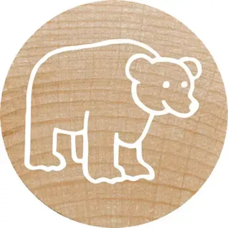 Timbro Colop 165224 rotondo gomma legno 3 cm