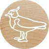 Timbro Colop 165224 rotondo gomma legno 3 cm