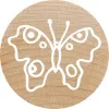 Timbro Colop 165224 rotondo gomma legno 3 cm