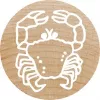 Timbro Colop 165224 rotondo gomma legno 3 cm