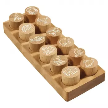 Timbro Colop Colop 165224 rotondo gomma legno 3 cm