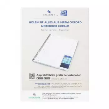 Blocco per appunti Oxford 100050356 A4 80 fogli Giallo