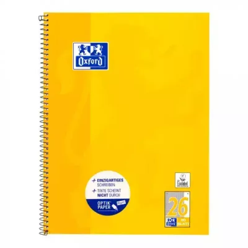 Blocco per appunti Oxford 100050356 A4 80 fogli Giallo