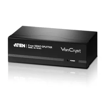 ATEN splitter video VGA a 2 porte (450 MHz), VGA, 2x VGA, 2048 x 1536 pixel, nero, metallo, QXGA