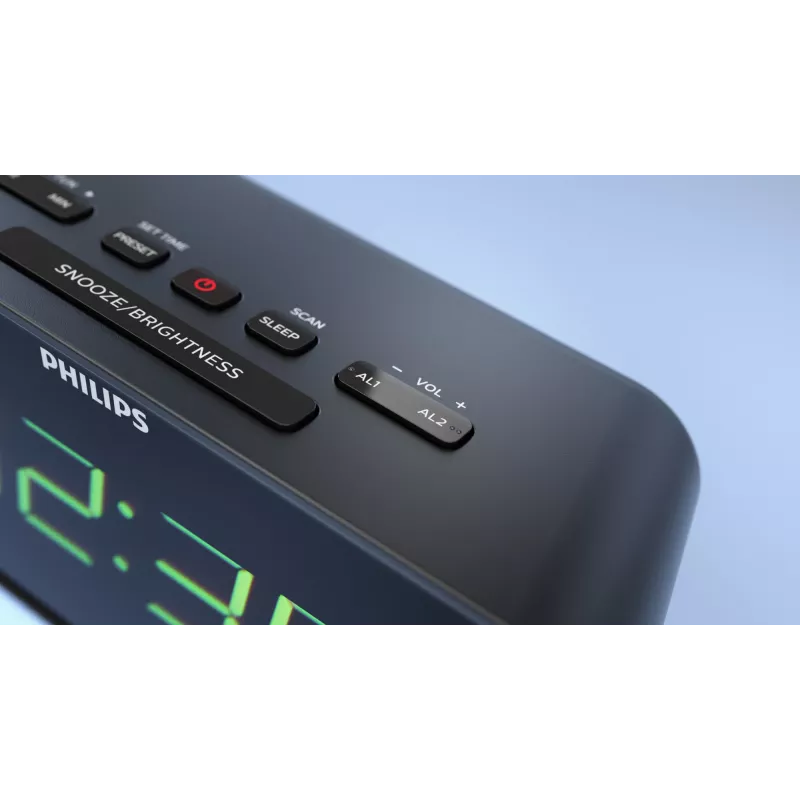 Philips TAR3306/12 sveglia digitale nero