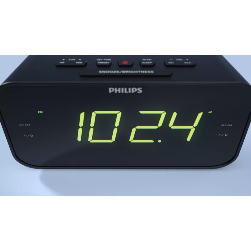 Philips TAR3306/12 sveglia digitale nero