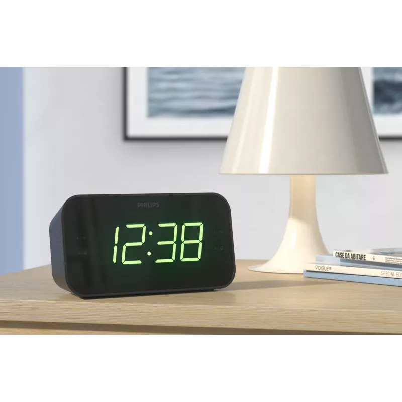 Philips TAR3306/12 sveglia digitale nero