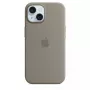 Custodia in silicone Apple iPhone 15 MagSafe Clay marrone