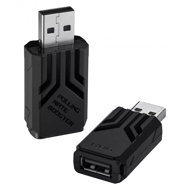 ASUS ROG AC09 90MP03T0-BRUA00 Polling Rate Booster per mouse e tastiera, fino a 8000 Hz, nero
