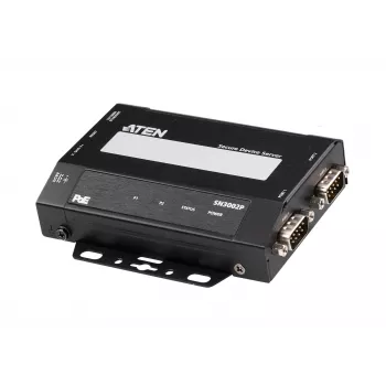 ATEN server di dispositivo sicuro RS-232 a 2 porte con PoE