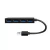 LogiLink hub USB 3.2 Gen1 a 4 porte nero 5000 Mbit/s ABS