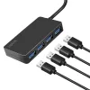 LogiLink hub USB 3.2 Gen1 a 4 porte nero 5000 Mbit/s ABS