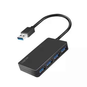 LogiLink hub USB 3.2 Gen1 a 4 porte nero 5000 Mbit/s ABS