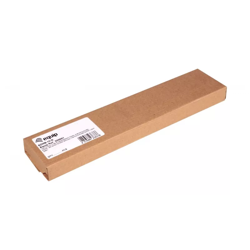 Pannello di gestione cavi EQUIP EZMB-10-G — metallo, grigio, 1U, 60 g