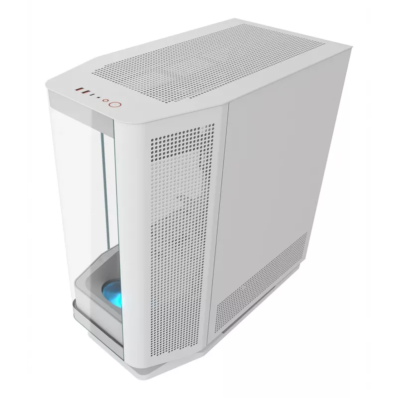 Case per PC Midi-Tower Cougar FV270 — bianco, supporta ATX/ EATX/ Micro-ITX, 2×3,5