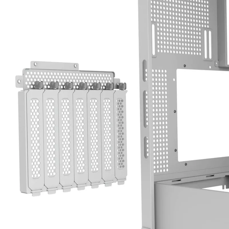 Case per PC Midi-Tower Cougar FV270 — bianco, supporta ATX/ EATX/ Micro-ITX, 2×3,5