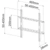 Techly supporto a parete fisso sottile LED TV LCD 23-55 nero