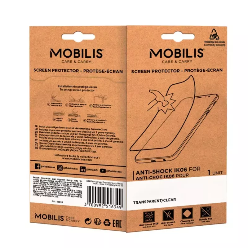 Pellicola protettiva per schermo Zebra TC21/26 Mobilis 036207