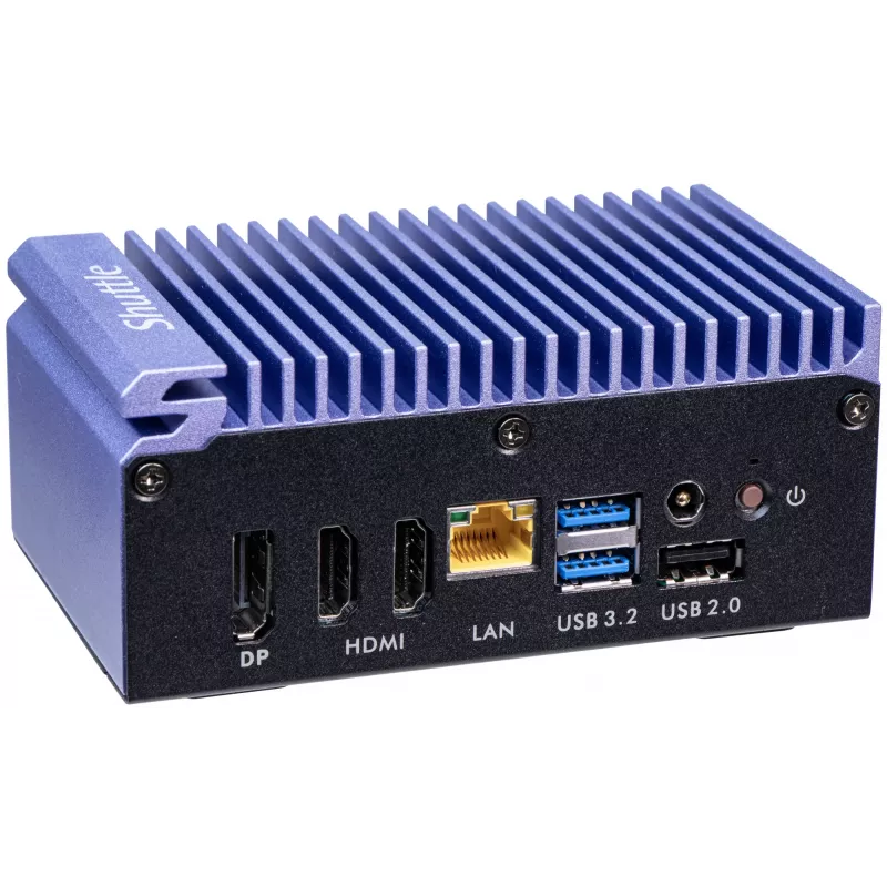 Shuttle Edge PC SPCEL12 mini PC industriale, Intel Celeron J6412 2 GHz, USFF 0,46 l, HDMI, DisplayPort, lettore di schede