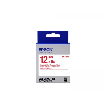 Epson cartuccia etichetta Standard LK-4WRN rosso/bianco 12 mm (9 m)