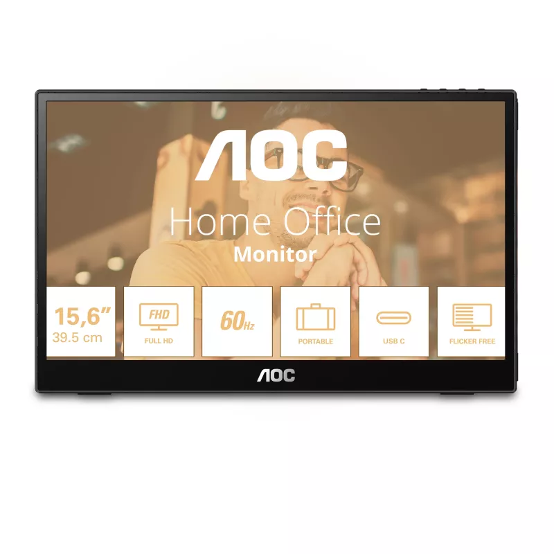 AOC 16T3EA TV/monitor portatile nero 39,6 cm (15,6