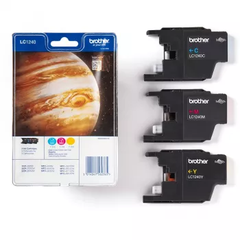 Cartuccia Brother inchiostro LC1240RBWBP XL multipack C,M,Y