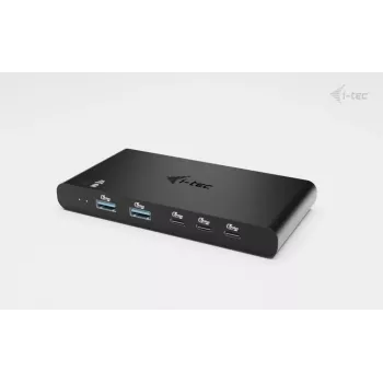 Docking station KVM i-tec per 2 host HDMI, interfaccia host USB-C, PD 2×100W, 4K@60Hz, 2×USB-A