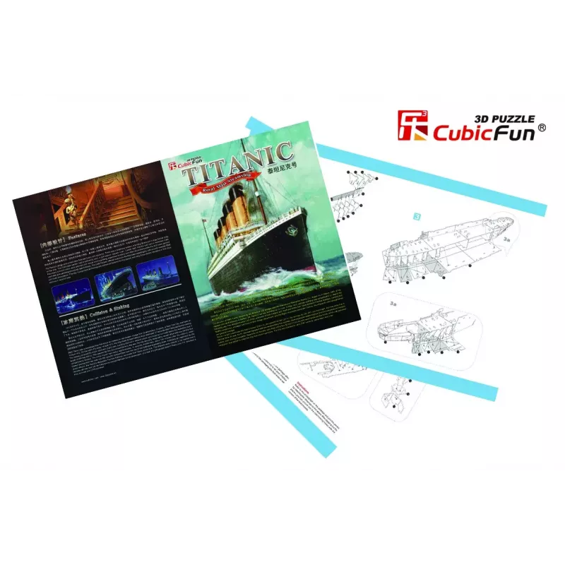 CubicFun T4011H Titanic Big puzzle 3D, 113 pezzi