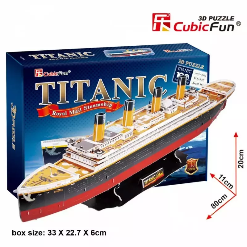 CubicFun T4011H Titanic Big puzzle 3D, 113 pezzi