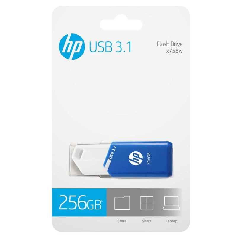 HP x755w chiavetta USB 256 GB USB Type-A 3.2 Gen 1 (3.1 Gen 1) blu, bianco