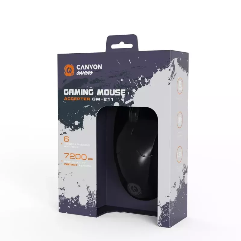 Mouse Canyon Gaming Accepter retroilluminazione RGB CND-SGM211 USB