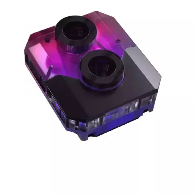 Water block Phanteks EZ-Fit 450 acrilico rame POM nero argento