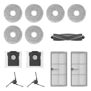 Set di accessori Dreame RAK49 per robot aspirapolvere 13 pezzi, include 2 sacchetti per la polvere e 2 filtri