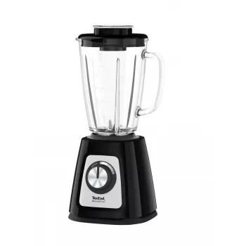 Frullatore da tavolo Tefal BL4358 – 800 W, caraffa in vetro 1,25 l, tritaghiaccio, nero/acciaio inox spazzolato