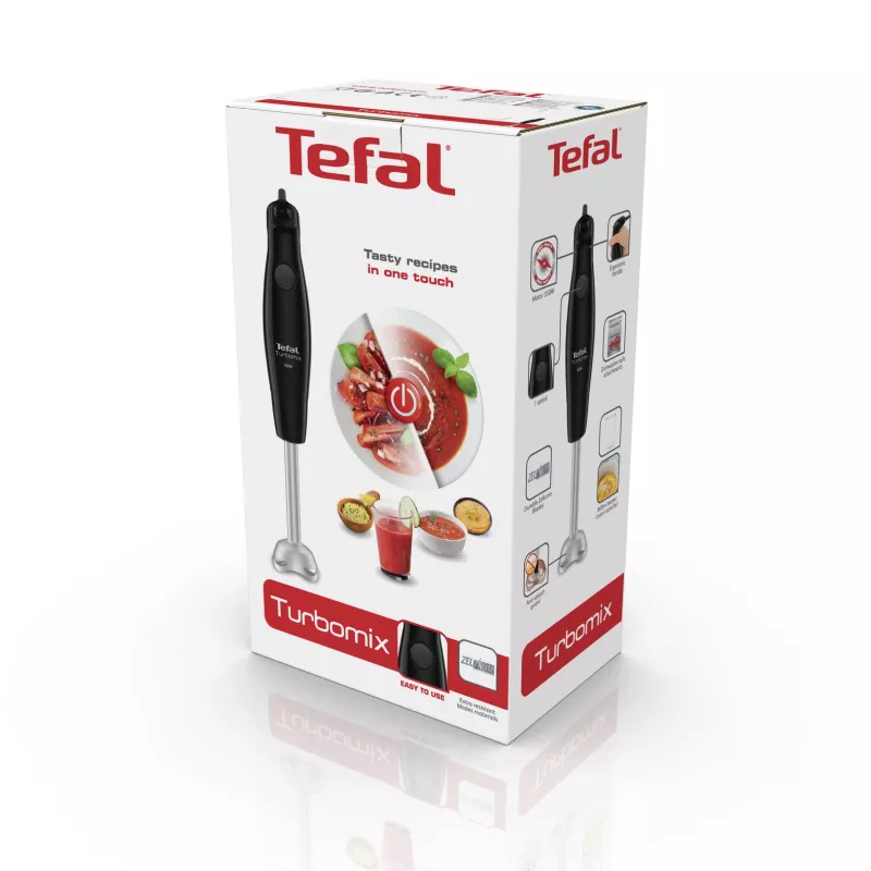 Frullatore a immersione Tefal Turbomix HB1218 — 350 W, ciotola 0,8 L, nero