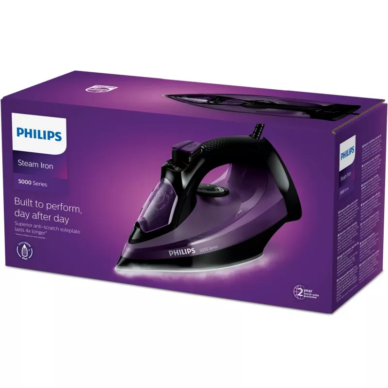 Ferro da stiro a vapore Philips DST5030/80 — 2400 W, piastra SteamGlide Plus, serbatoio acqua 0,32 l, cavo 2 m