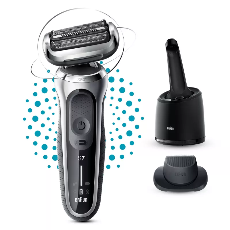 Rasatore Braun Series 7 71-S7200c nero argento litio-ioni 50 min