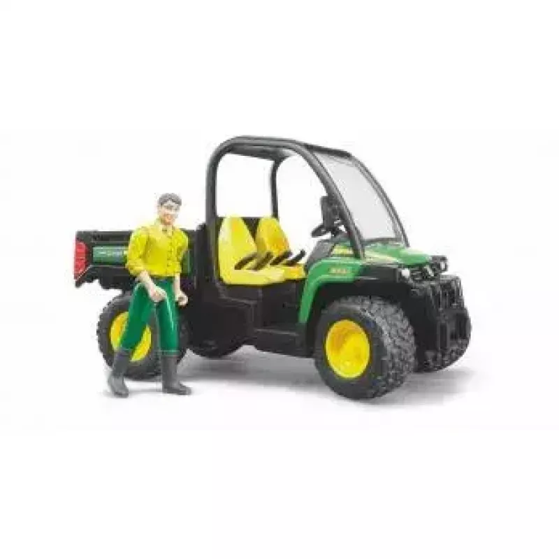 Veicolo giocattolo BRUDER John Deere Gator XUV 855D con conducente